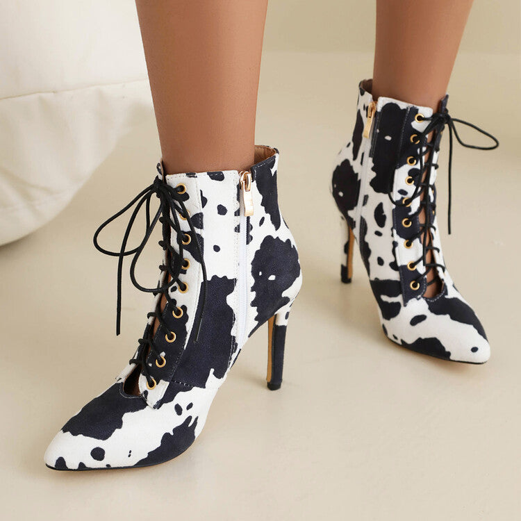 Women's 7cm/9cm/10.5cm Heel Leatherette Jazz Shoes Rubber Sole Open Toe Boot Dance Boot