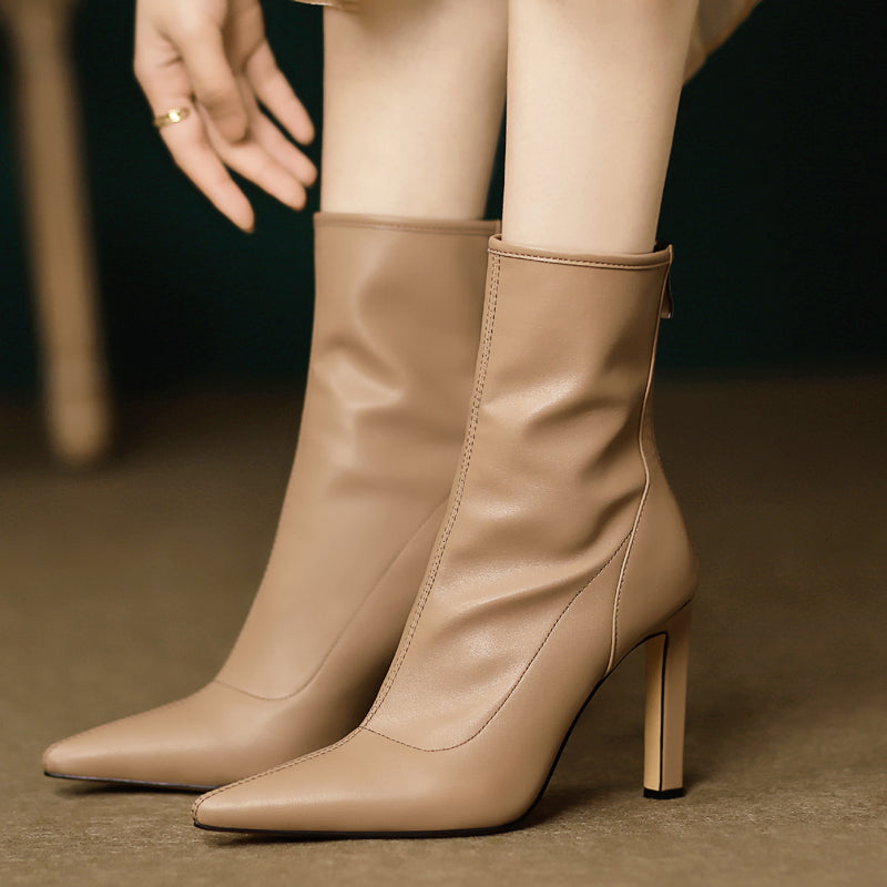 Women's 7cm/9cm Heel Rubber Sole Leatherette Jazz Dance Boots Rubber Sole Pole Dancing Shoes