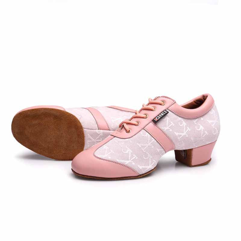 KCDANCE Women's Leatherette 3.5cm Heel With Lace-up Teaching