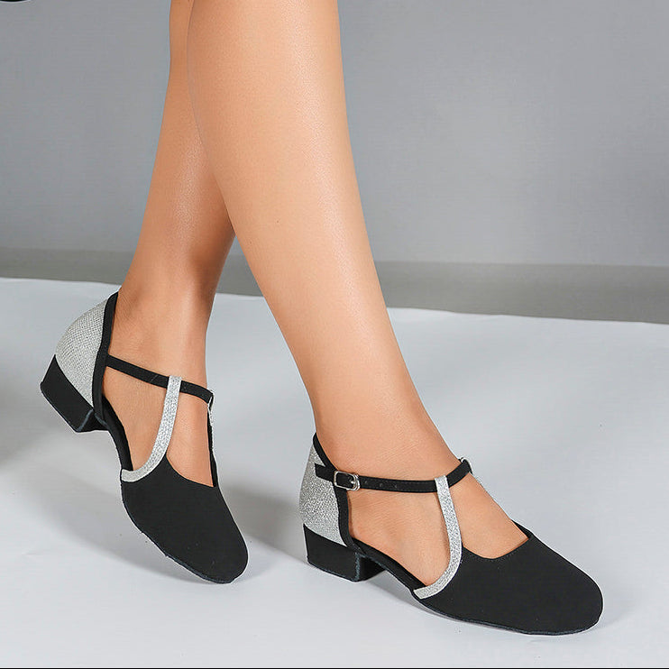 DS Women's Nubuck Customized Heels Ballroom Dance Shoes Swing Dance Sh ...