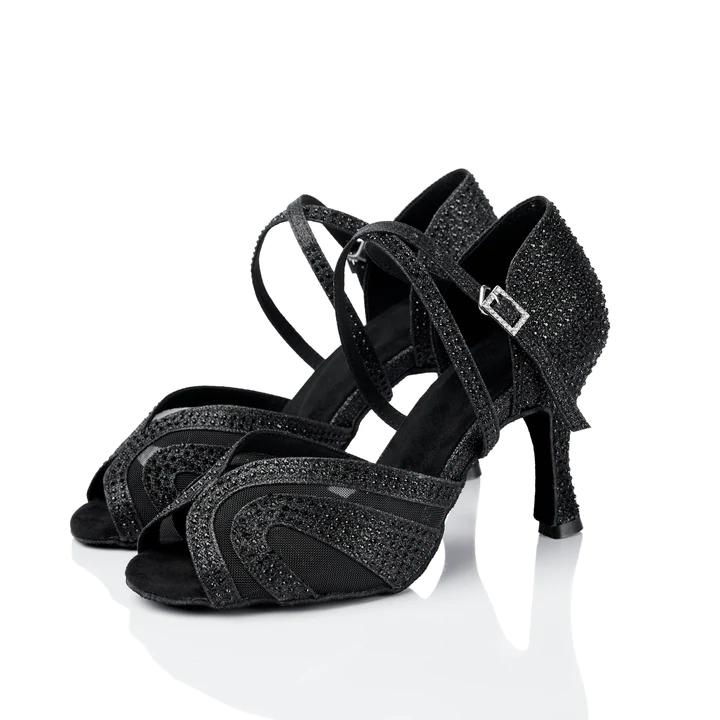 Rhinestone ballroom dance shoes clearance