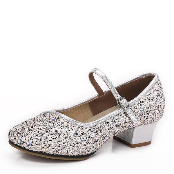 Women's Sparkling Glitter 1.2inch/3.5cm Heels Ballroom Dance Shoes ...